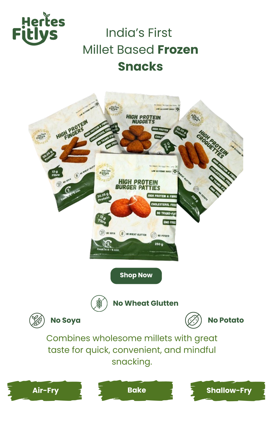 Millet Based frozen snacks